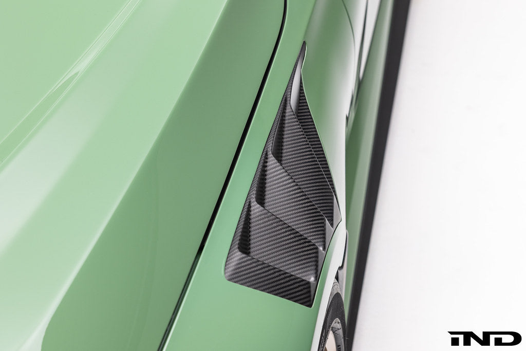 Alpha-N G87 M2 Carbon Vented Front Fender Set - V4 with Blades