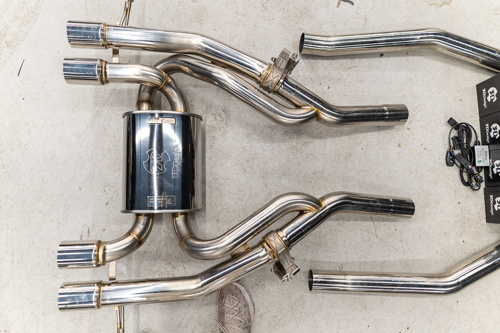 3D Design G8X M3 M4 Valved Rear Exhaust | 3DDesign Japan
