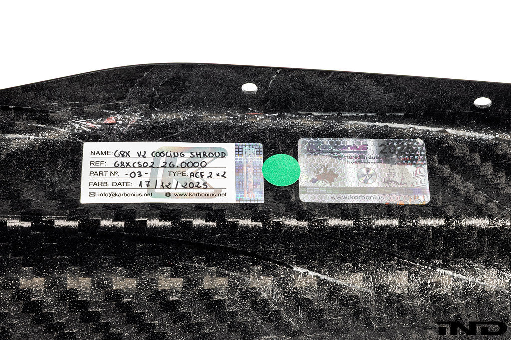 Karbonius G8X M2 / M3 / M4 CSL Carbon Cooling Shroud Cover