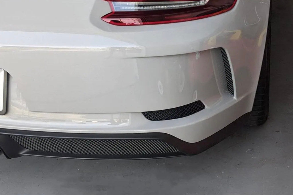 Acexxon 991 GT3 / GT3RS rear reflector insert set showcasing sleek, precise fit for enhanced exterior styling.