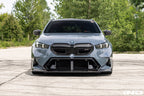 TREVORA G90 G99 M5 carbon fiber front splitter for exterior automotive upgrade, showcasing sleek, aerodynamic design.