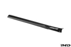 3D Design G90 G99 M5 carbon fiber side skirts for BMW, exterior car accessories, lightweight and aerodynamic.
