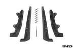 Megachip G20 3-Series exterior splash guards mounted on vehicle wheel wells for protection against road debris.