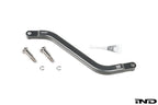 Rogue Engineering performance dual shear selector rod with black finish, designed for precise gear shifting in automotive applications.