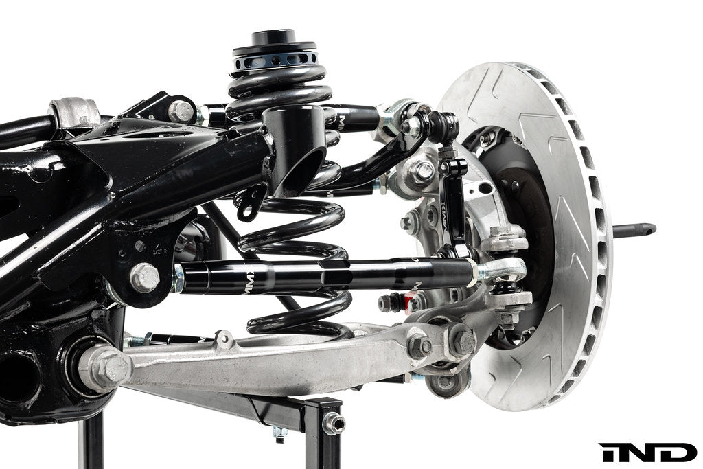 MMX Performance G8X M2 M3 M4 adjustable rear sway bar links for vehicle suspension system, shown in the image.