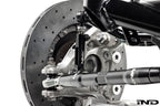 MMX Performance G8X M2 M3 M4 adjustable rear sway bar links for car suspension, showing the metal links with mounting hardware.