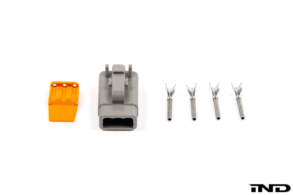 CANchecked NTC01 interior temperature sensor with DTM04-3P connector and built-in resistor, used for accurate temperature measurements.