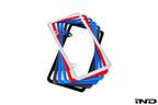 IND Painted License Plate Frame exterior accessory with custom painted design, fits standard license plates for vehicle decoration.