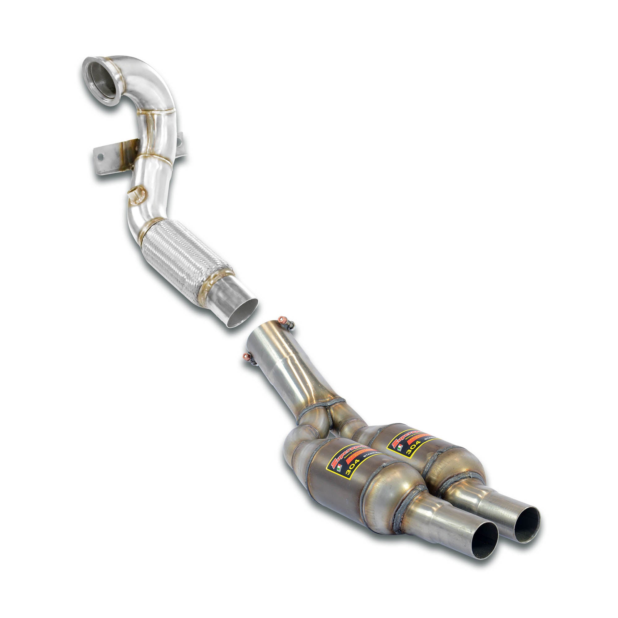 Supersprint AUDI S1 Turbo downpipe Metallic catalytic right left