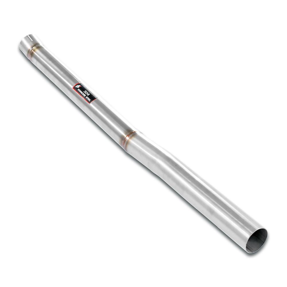 Supersprint BMW U10 X2 front exhaust pipe with secondary catalytic delete, showcasing the high-performance exhaust component.