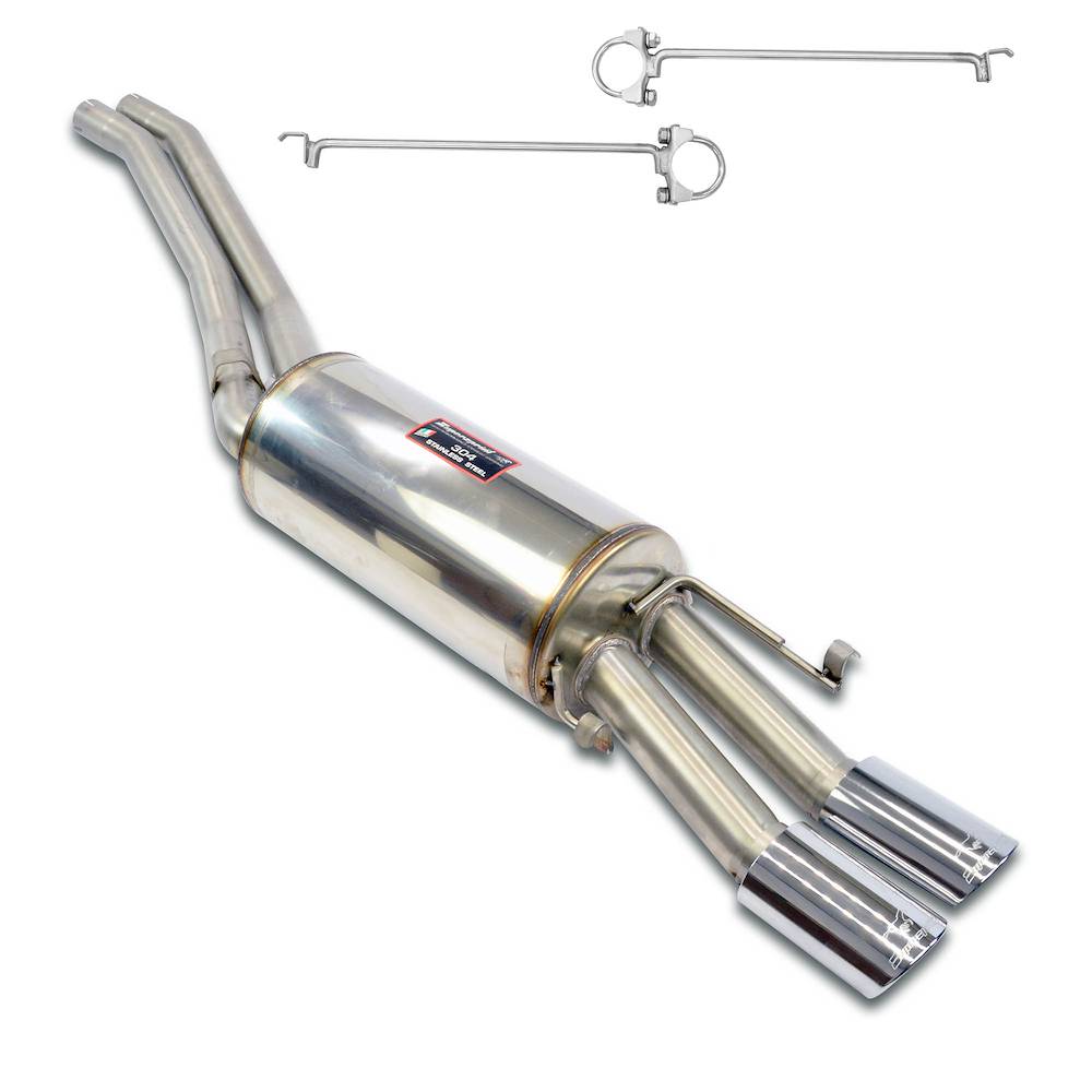 Supersprint MERCEDES C126 SEC (Coupè) Mid-pipe kit + rear muffler 2 Ov 90x70