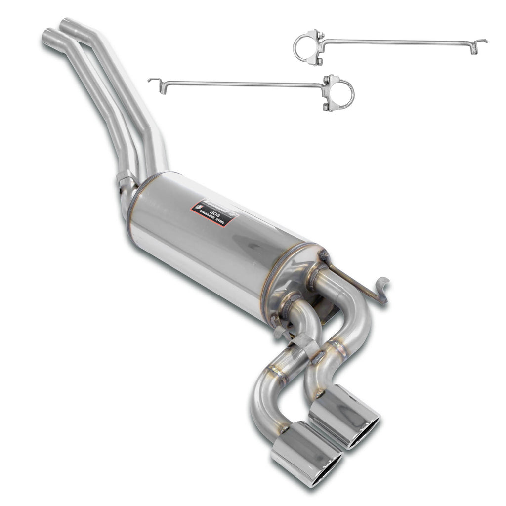 Supersprint MERCEDES C126 SEC (Coupè) Center Pipes + Rear Exhaust Kit - S-Bend 90x70 Tips