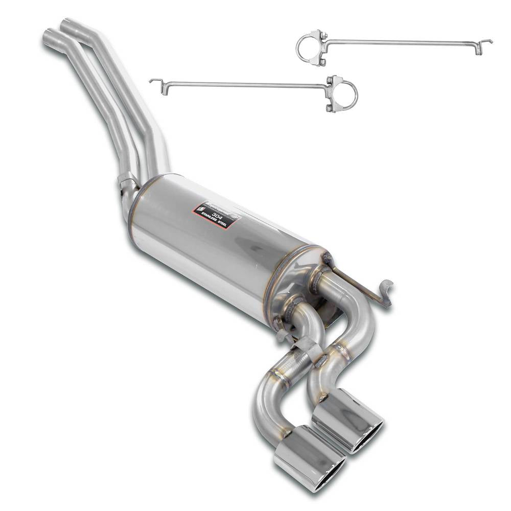 Supersprint MERCEDES C126 SEC (Coupè) Mid-pipe kit + rear muffler S-Bend 2 Ov 90x70