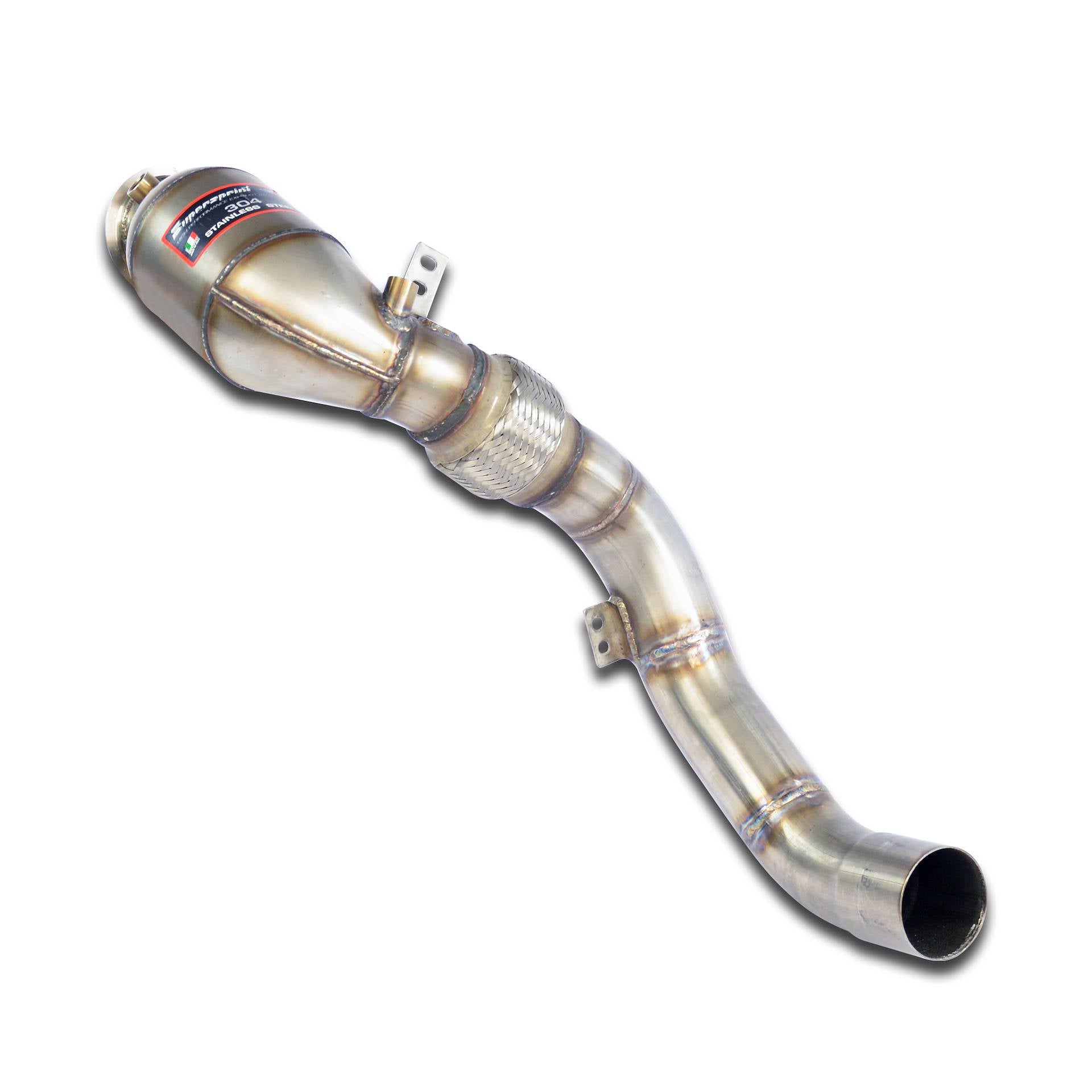 Supersprint BMW F95 X5 M Turbo downpipe kit + Metallic catalytic Right Accepts the stock Cat-Back system
