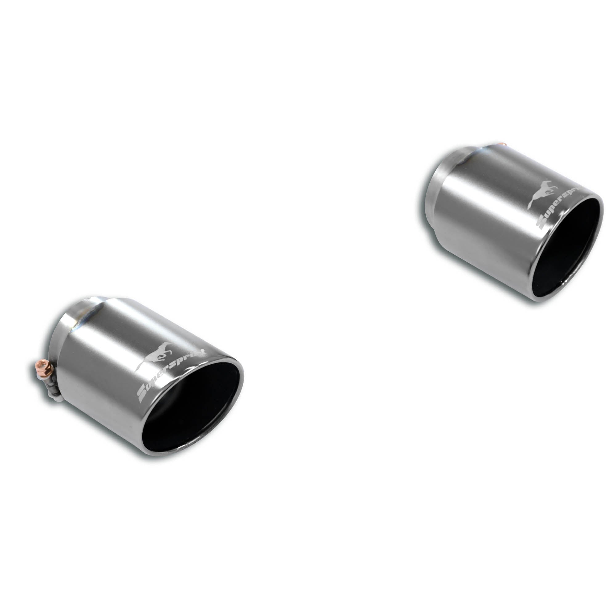 Supersprint VW GOLF VII GTI Endpipe kit Right O100 - Left O100 "Gun Metal Grey"