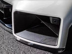 AutoTecknic G87 M2 dry carbon front air inlet trim set for BMW G87 M2 exterior enhancement, showcasing sleek carbon fiber design.