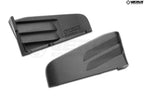 Verus Engineering G8x M3 M4 carbon front splitter endplate set installed on a BMW G80 G82 M3 M4 exterior detail