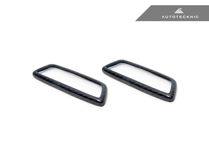 AutoTecknic BMW M Front Seat Dry Carbon Illuminated Emblem Surround
