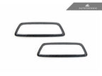 AutoTecknic BMW M Front Seat Dry Carbon Illuminated Emblem Surround
