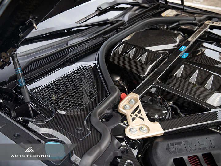 AutoTecknic Dry Carbon Engine Cowl Panel Trim Set