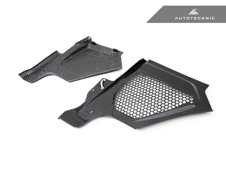 AutoTecknic Dry Carbon Engine Cowl Panel Trim Set