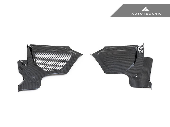 AutoTecknic Dry Carbon Engine Cowl Panel Trim Set