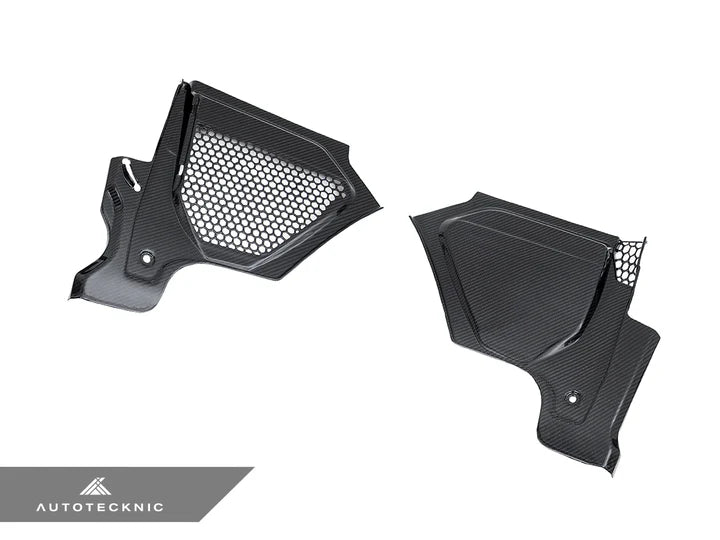 AutoTecknic Dry Carbon Engine Cowl Panel Trim Set