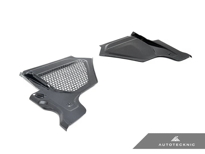 AutoTecknic Dry Carbon Engine Cowl Panel Trim Set