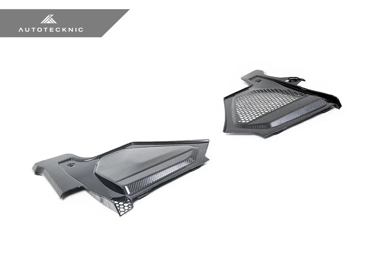 AutoTecknic Dry Carbon Engine Cowl Panel Trim Set