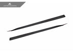 AutoTecknic G90 / G99 M5 Dry Carbon Side Skirt Extension Set - V2