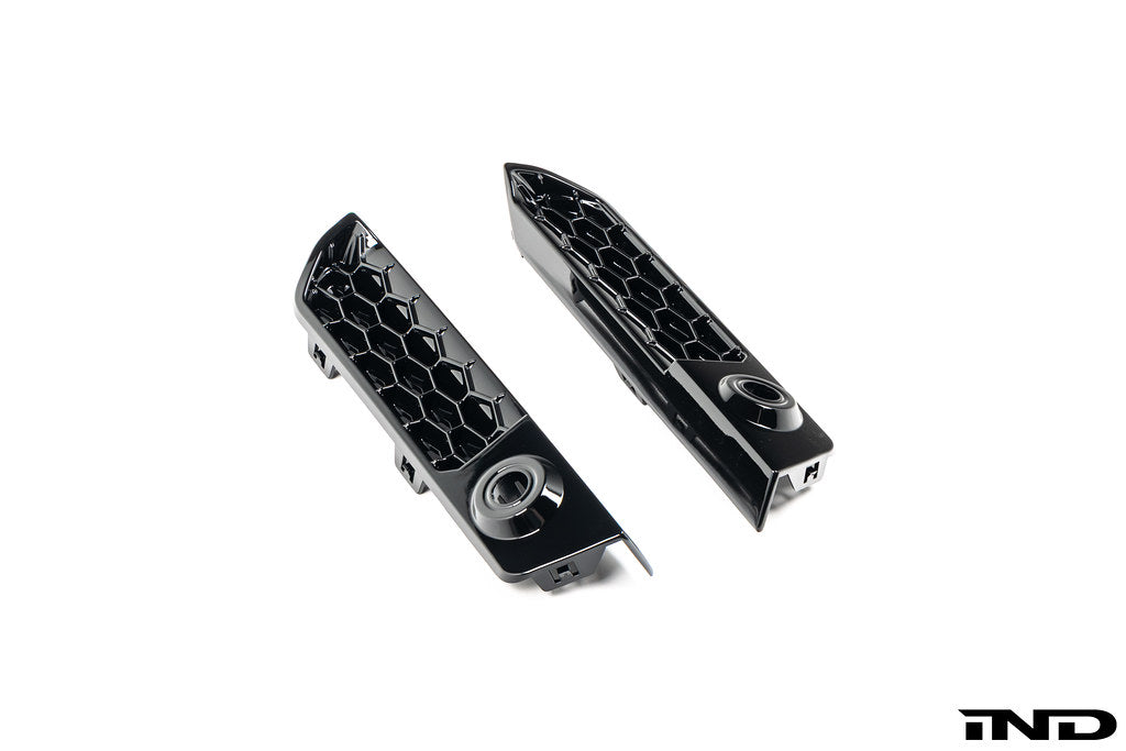 Acexxon full replacement rear reflector insert set for BMW G87 M2 featuring honeycomb mesh design shown on a white background