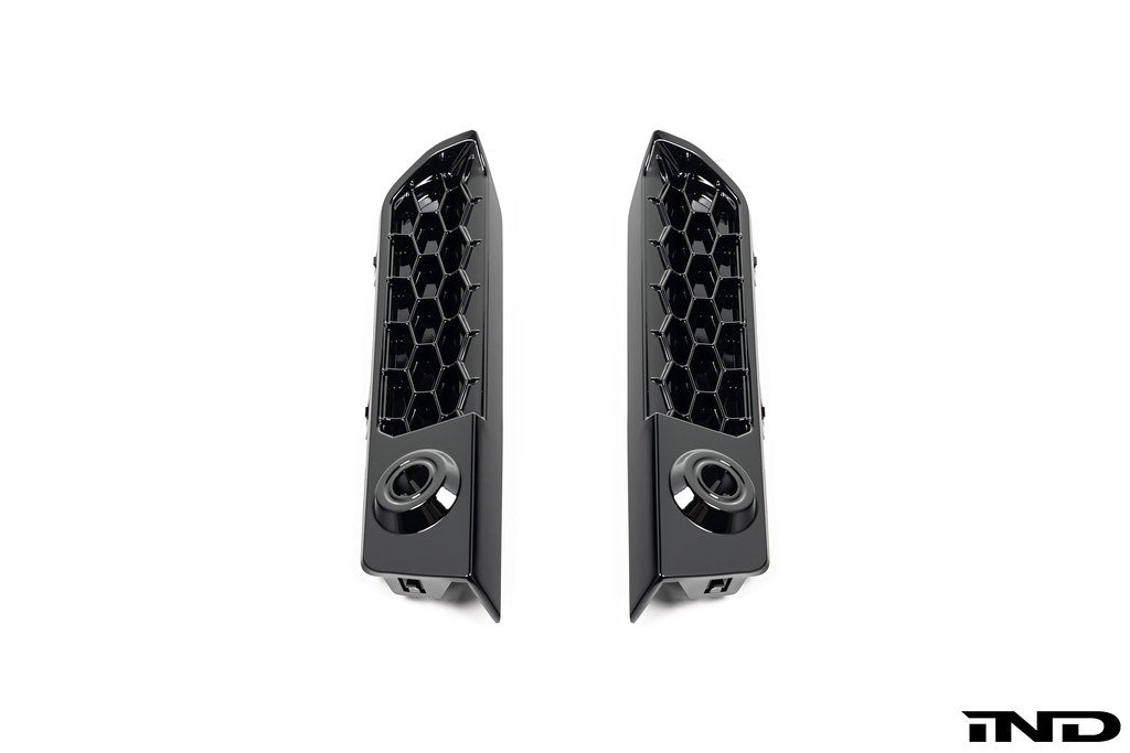 Acexxon full replacement rear reflector insert set for BMW G87 M2 featuring honeycomb mesh design shown on a white background