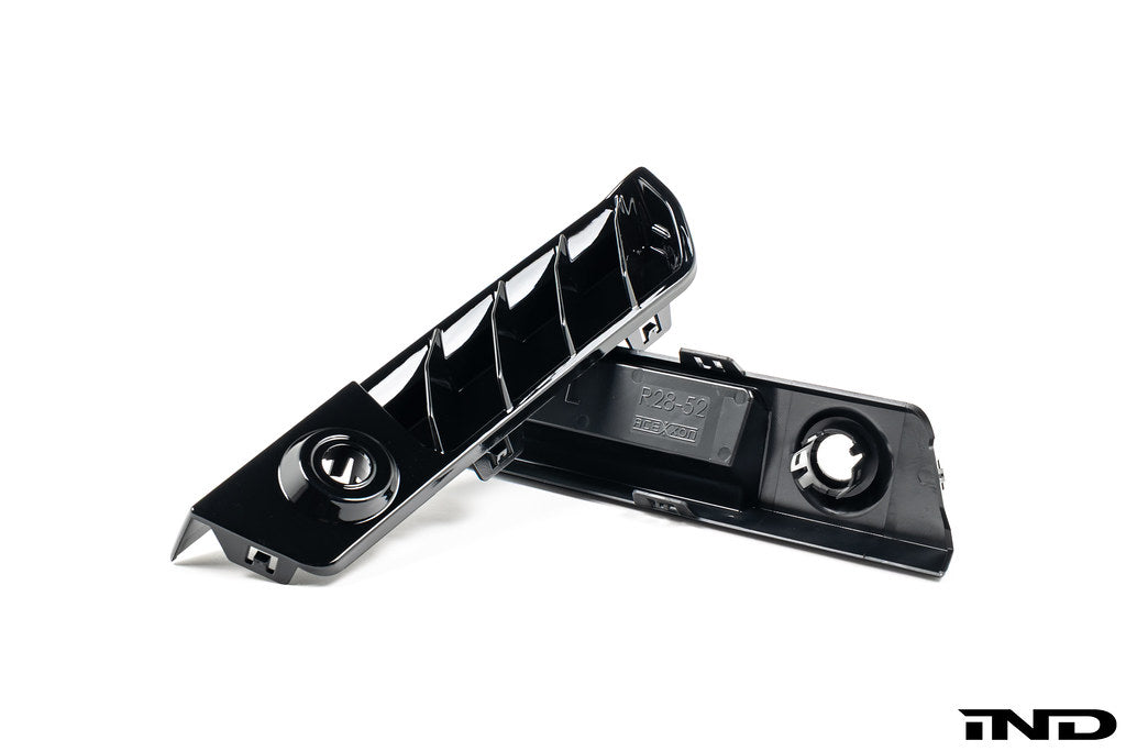 Acexxon full replacement rear reflector insert set for BMW G87 M2 featuring horizontal slat design shown on a white background