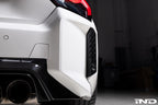 Acexxon G87 M2 Full Replacement Rear Reflector Insert Set with honeycomb design installed on an Alpine White BMW G87 M2