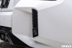 Acexxon G87 M2 Full Replacement Rear Reflector Insert Set with honeycomb design installed on an Alpine White BMW G87 M2.