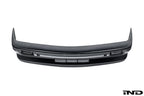 Alpha N E30 M3 DTM carbon front bumper cover for exterior, white background, showcasing the detailed aerodynamic design.