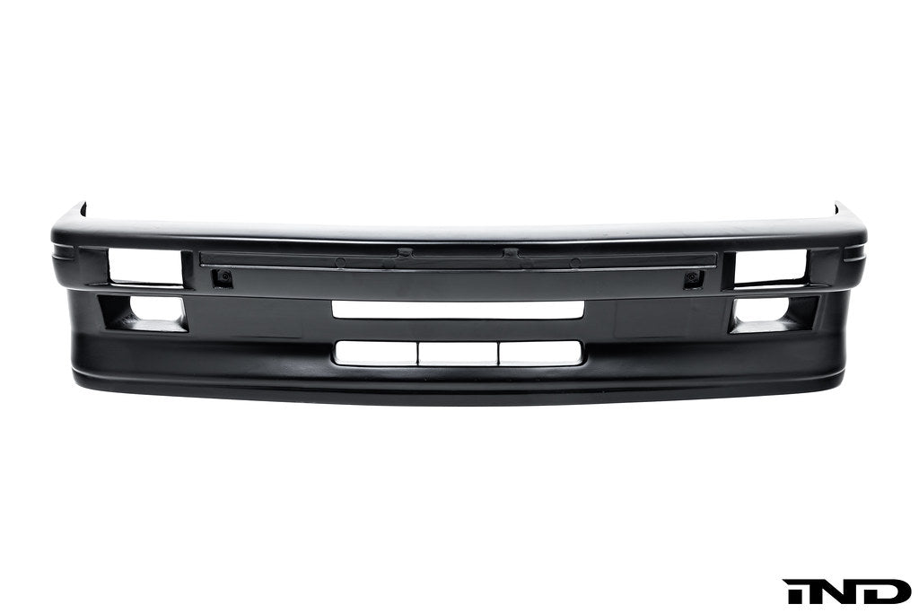 Alpha N E30 M3 DTM 92 carbon front bumper cover for exterior car enhancement, displayed on a white background.