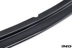 Alpha N E36 M3 Carbon GT front lip exterior car part on white background, showcasing the sleek carbon fiber design.