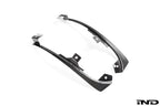 Alpha N F87 M2 Carbon Corse Aeroblades exterior car accessories on white background, showcasing lightweight carbon fiber design.