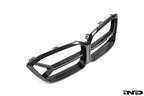 Alpha N F87 M2 Competition CS Carbon Corse front grille on white background, showcasing the exterior design and carbon finish