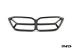 Alpha N F87 M2 Competition CS Carbon Corse front grille, exterior view showing carbon fiber design on a white background.