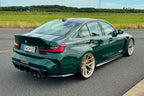 Alpha N G80 M3 Carbon CSL trunk lid installed on a BMW M3 G80, showcasing lightweight carbon fiber exterior upgrade.