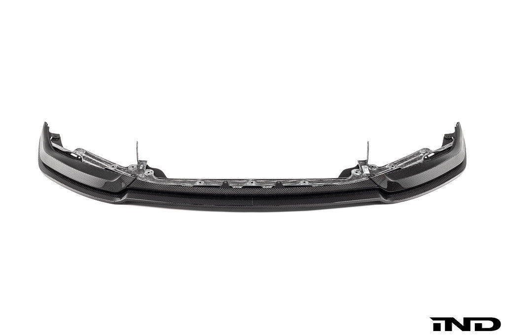 Alpha-N G87 M2 Carbon adjustable front lip, Class 3 exterior accessory for BMW M2, shown on white background.