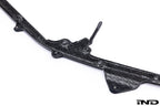 Alpha-N G87 M2 Carbon adjustable front lip, Class 3, for exterior car modification, shown in white background.