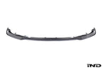 White Alpha N G87 M2 Carbon Clubsport front lip exterior car part on a plain background