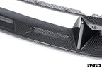 Alpha-N G87 M2 carbon front center bumper trim, exterior accessory with a sleek design, shown on a white background.