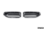 Alpha N G87 M2 Carbon Front Grille V2 exterior car accessory on white background with detailed carbon fiber design