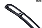Alpha N G87 M2 carbon hood front vent insert shown on white background, exterior car part for BMW M2 with vent details.