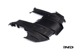 Alpha N G87 M2 carbon rear underbody floor kit on white background, showcasing lightweight exterior car modification component.