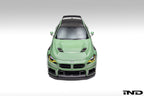 Alpha-N G87 M2 Carbon Vented Hood installed on a car, showcasing its lightweight, vented design and sleek carbon fiber finish.